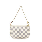 Louis Vuitton Mini Pochette Ivory Damier Azur — view 5