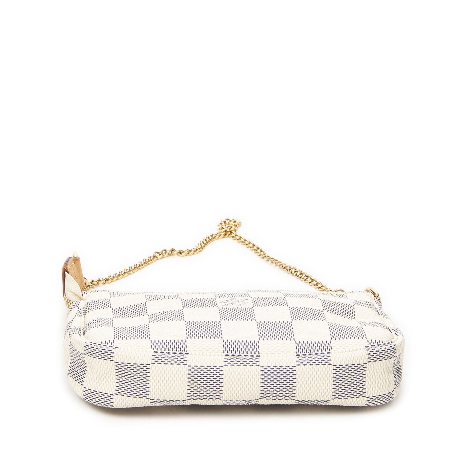 Louis Vuitton Mini Pochette Ivory Damier Azur — view 6