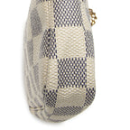 Louis Vuitton Mini Pochette Ivory Damier Azur — view 7