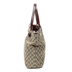 Gucci Eclipse Tote Maroon Beige GG Canvas — view 4