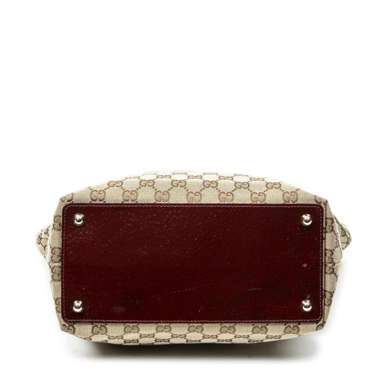 Gucci Eclipse Tote Maroon Beige GG Canvas — view 6