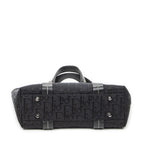 Dior Vintage Embroidery Trotter Tote Black Pattern — view 6