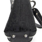 Dior Vintage Embroidery Trotter Tote Black Pattern — view 8