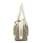 Gucci Web Prince Boston White Beige GG Canvas Messenger — view 3