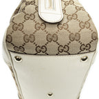 Gucci Web Prince Boston White Beige GG Canvas Messenger — view 8