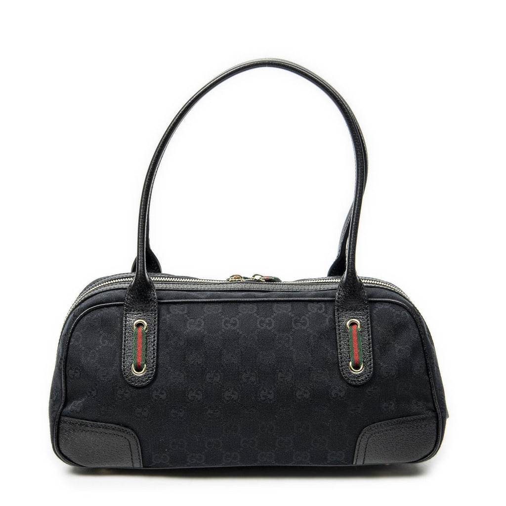 Gucci Web Principe Boston Black GG Canvas Messenger — view 5