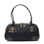 Gucci Web Principe Boston Black GG Canvas Messenger