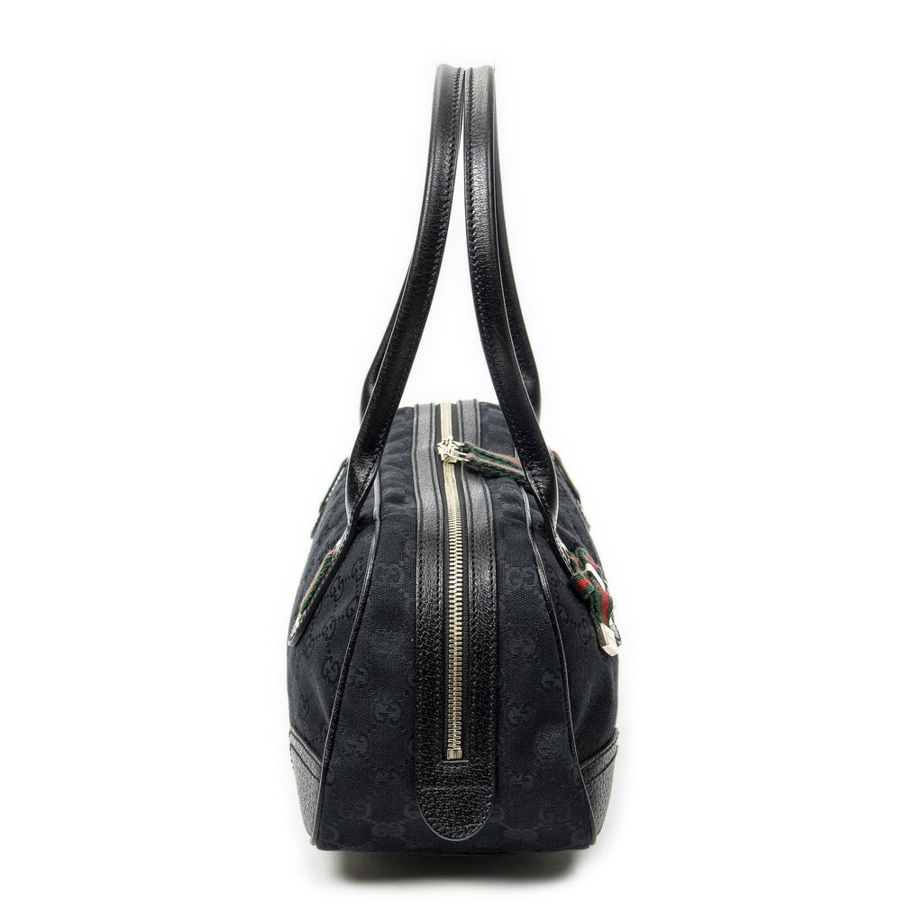 Gucci Web Principe Boston Black GG Canvas Messenger — view 4