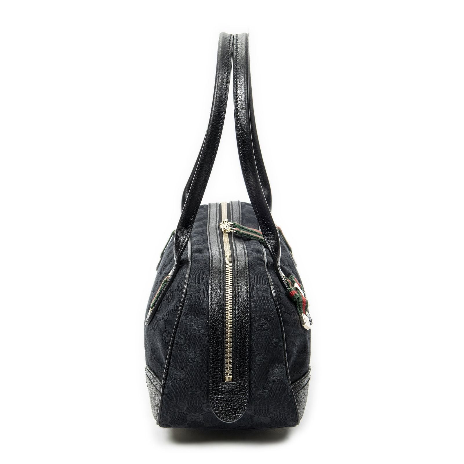 Gucci Web Principe Boston Black GG Canvas Messenger — view 4