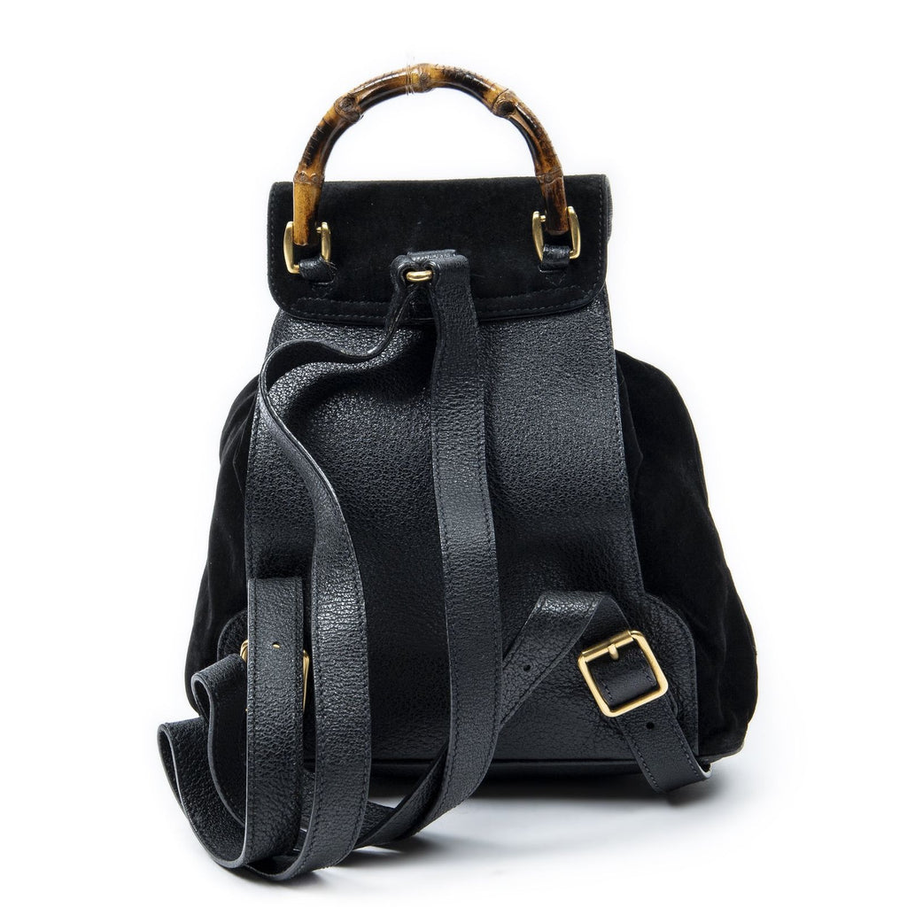 Gucci Minibumbu Backpack Black Suede Leather — view 5