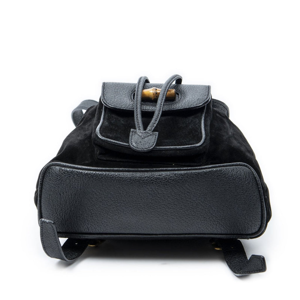 Gucci Minibumbu Backpack Black Suede Leather — view 6