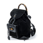 Gucci Minibumbu Backpack Black Suede Leather — view 2