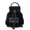 Gucci Minibumbu Backpack Black Suede Leather