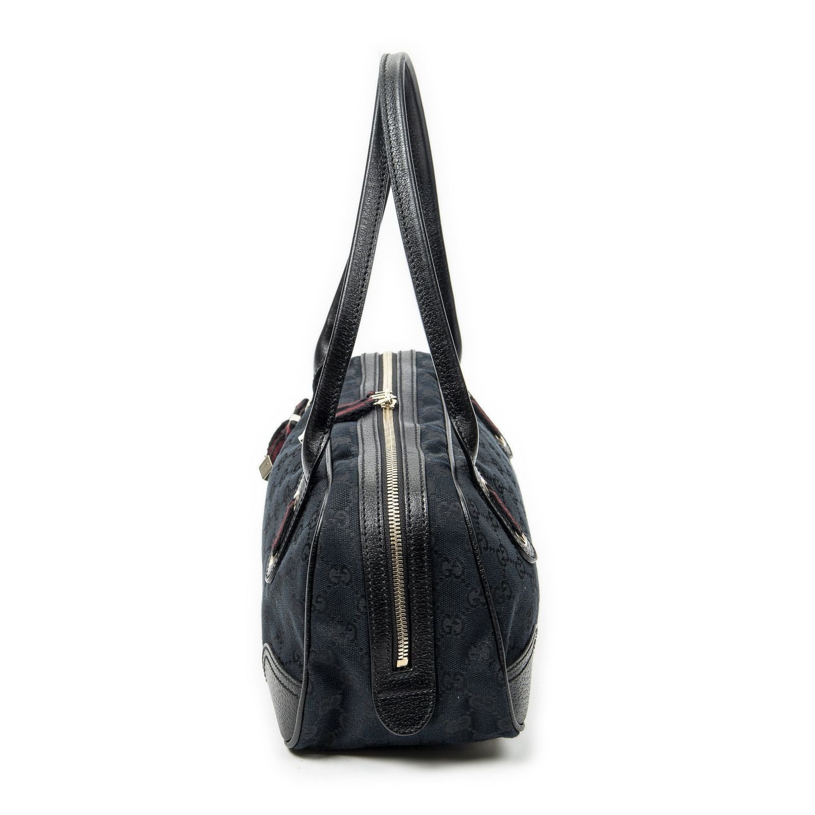 Gucci Web Principe Boston Black GG Canvas Messenger — view 3