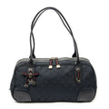 Gucci Web Principe Boston Black GG Canvas Messenger
