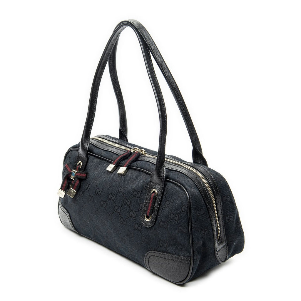 Gucci Web Principe Boston Black GG Canvas Messenger — view 2