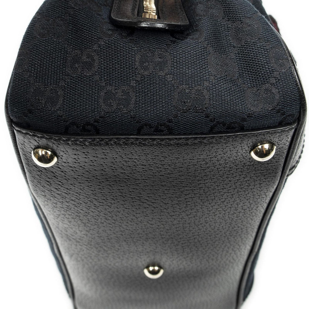 Gucci Web Principe Boston Black GG Canvas Messenger — view 7