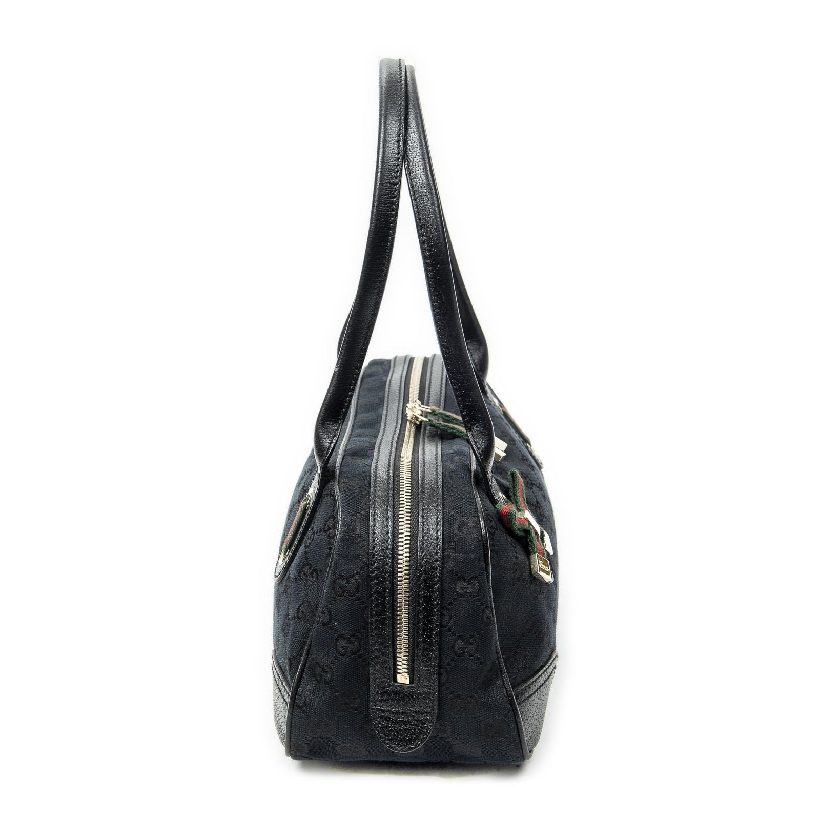Gucci Web Principe Boston Black GG Canvas Messenger — view 4