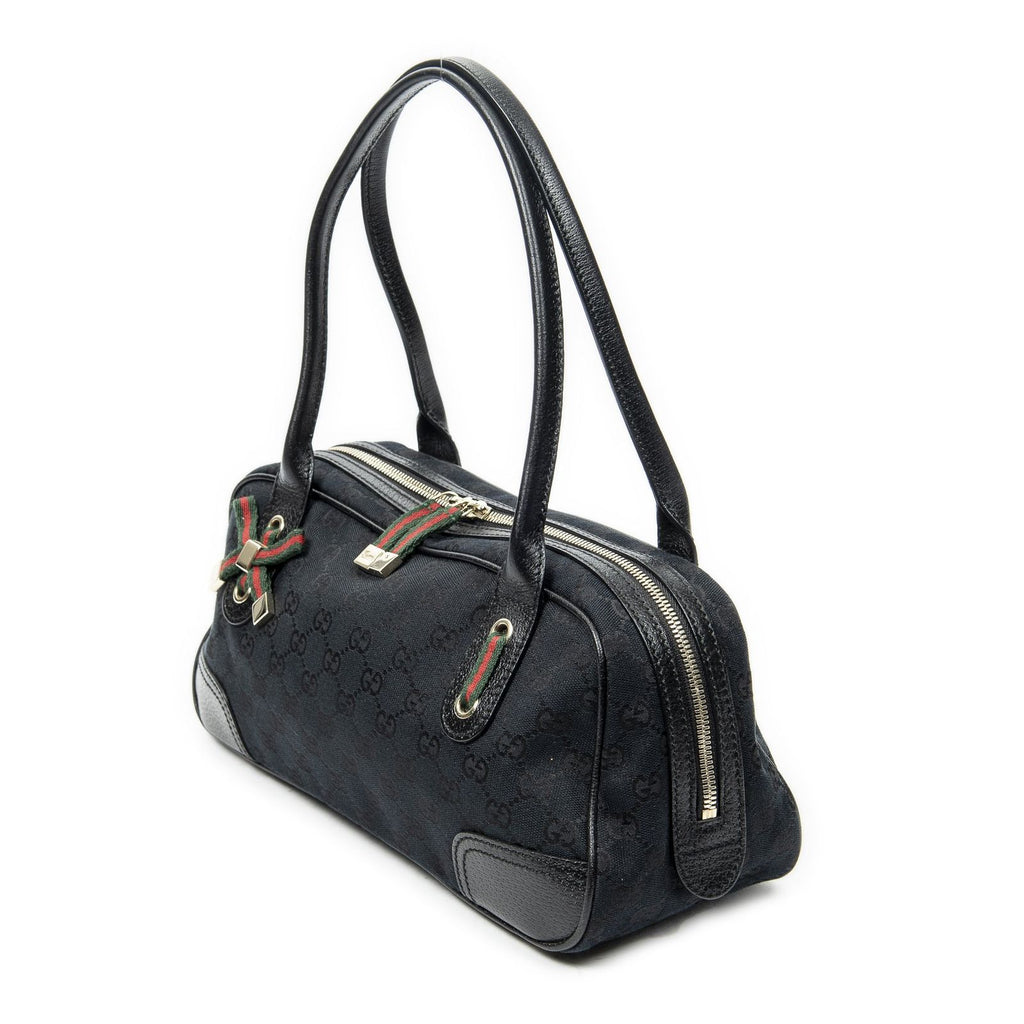 Gucci Web Principe Boston Black GG Canvas Messenger — view 2