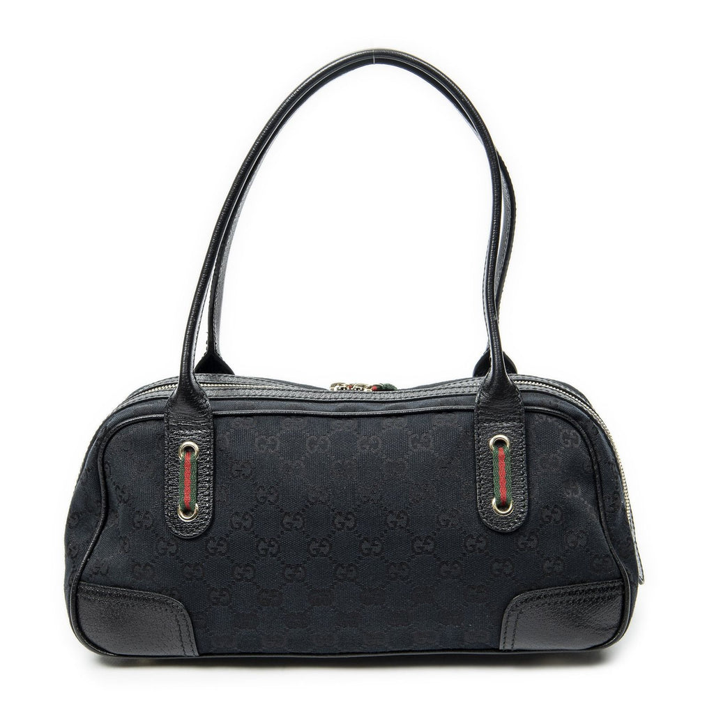 Gucci Web Principe Boston Black GG Canvas Messenger — view 5