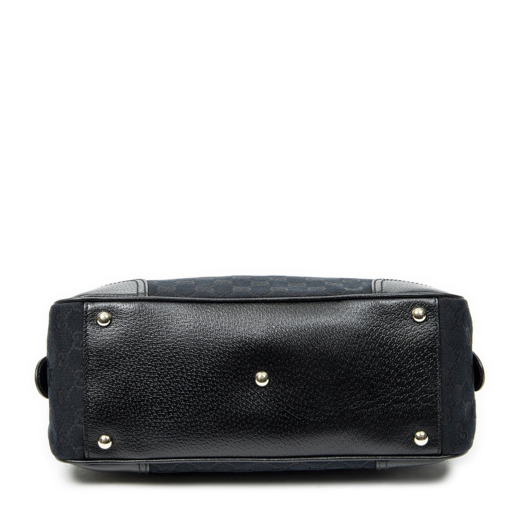 Gucci Web Principe Boston Black GG Canvas Messenger — view 6