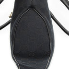 Gucci Small Jackie Tote Black GG Canvas — view 8