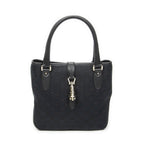 Gucci Small Jackie Tote Black GG Canvas