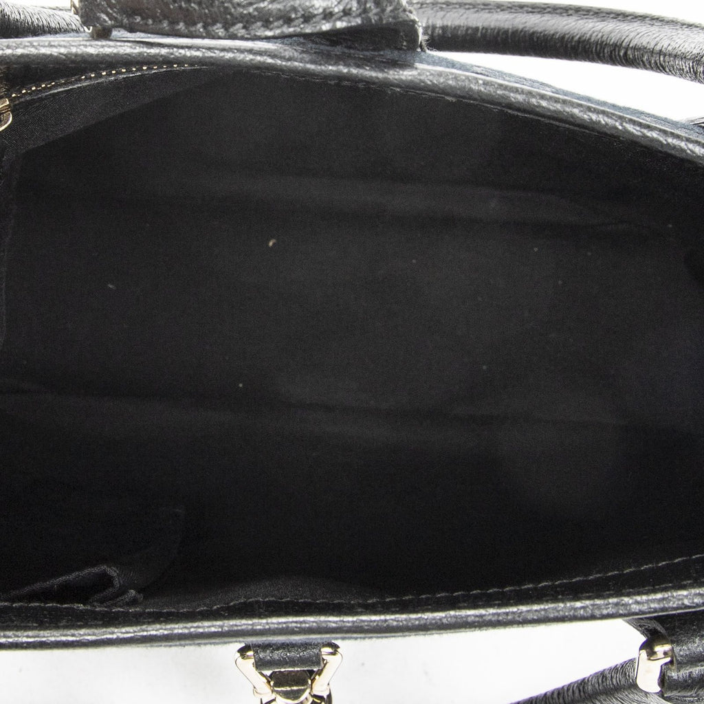 Gucci Small Jackie Tote Black GG Canvas — view 9