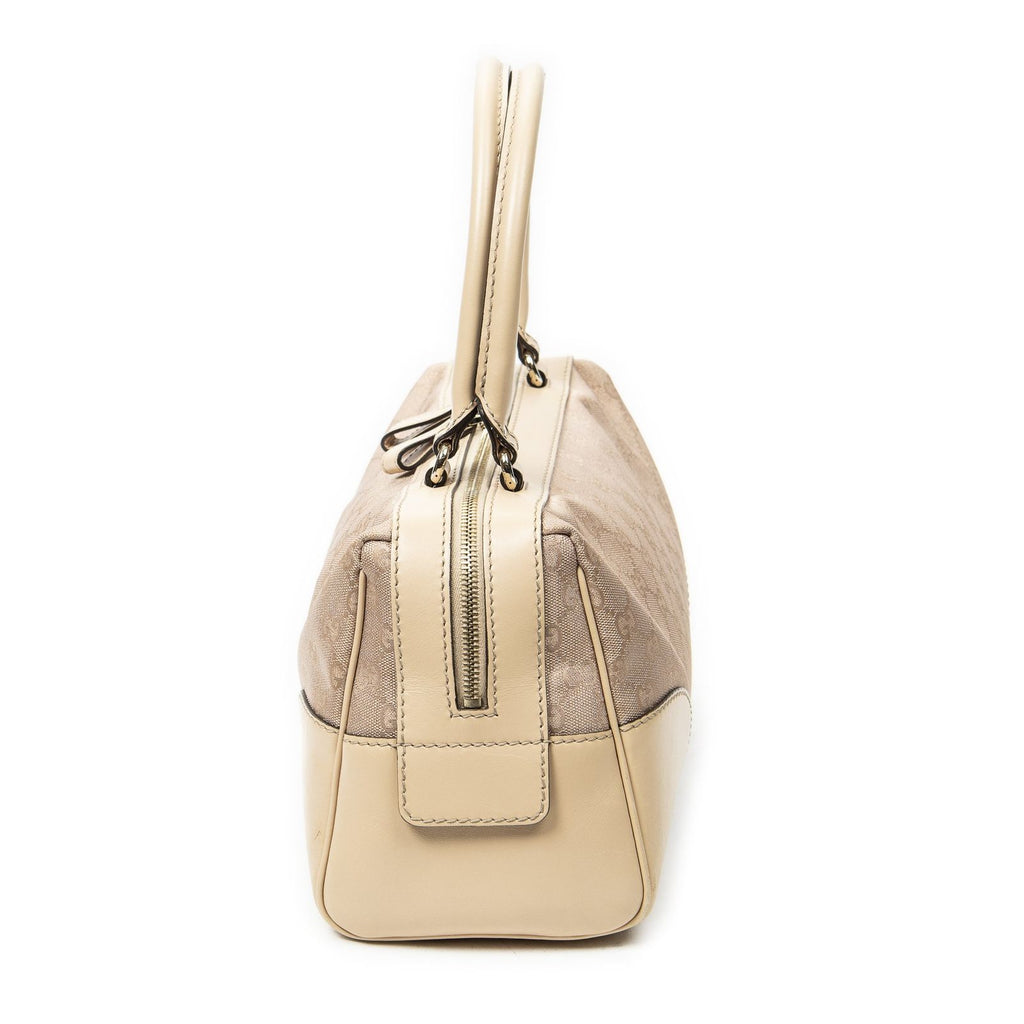 Gucci Brea Heart Boston Light Pink GG Canvas Shoulder — view 3
