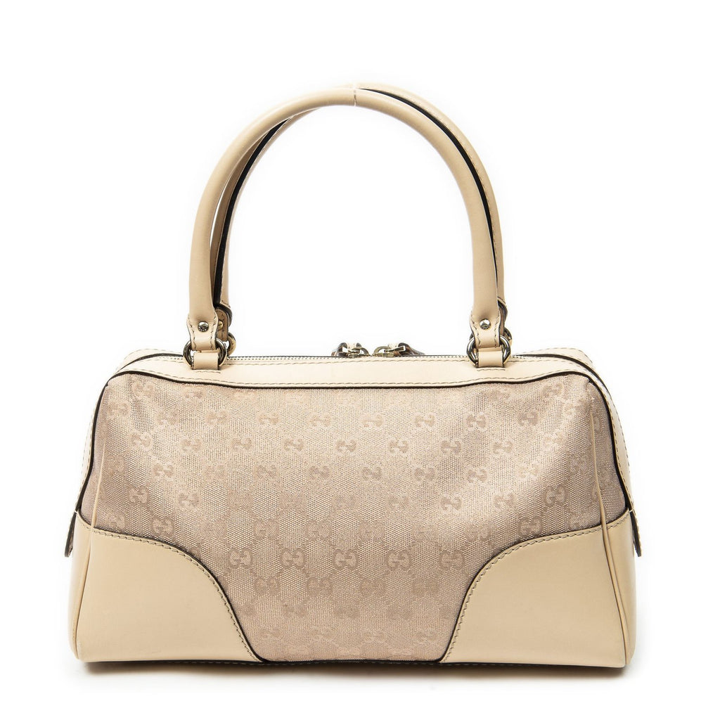Gucci Brea Heart Boston Light Pink GG Canvas Shoulder — view 5
