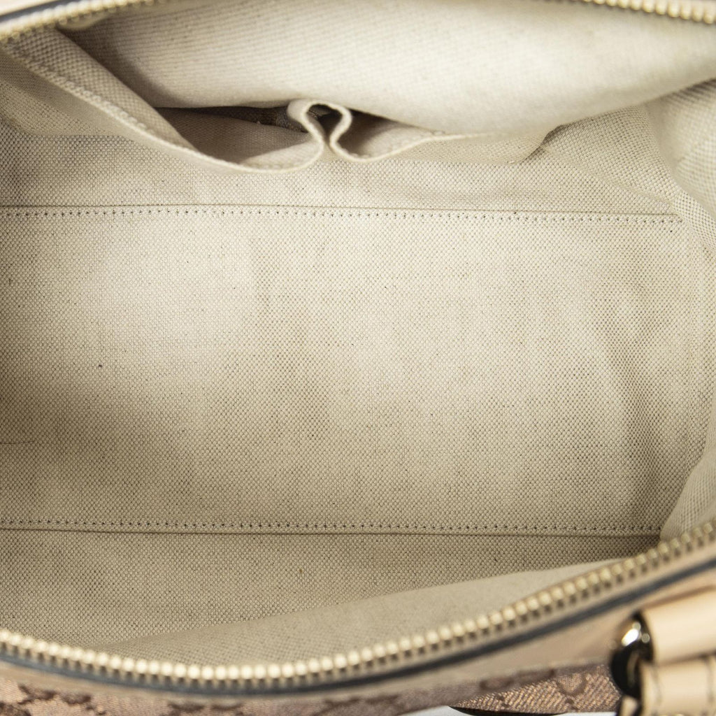 Gucci Brea Heart Boston Light Pink GG Canvas Shoulder — view 9