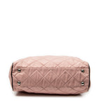 Prada Chain Tote Pink Black Matelasse Nylon Canvas — view 6