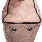 Prada Chain Tote Pink Black Matelasse Nylon Canvas — view 7