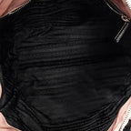 Prada Chain Tote Pink Black Matelasse Nylon Canvas — view 9
