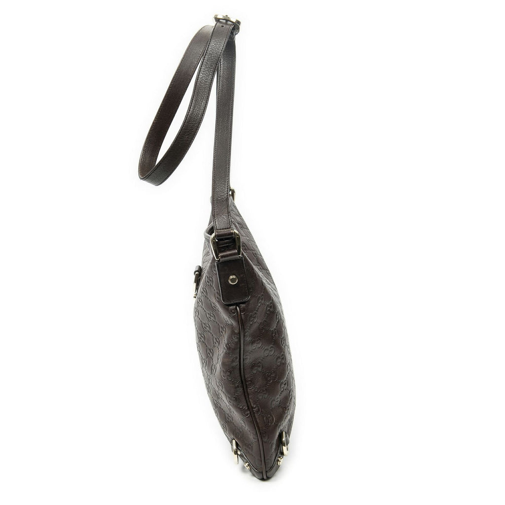 Gucci Abbey Crossbody Dark Brown Guccissima — view 3