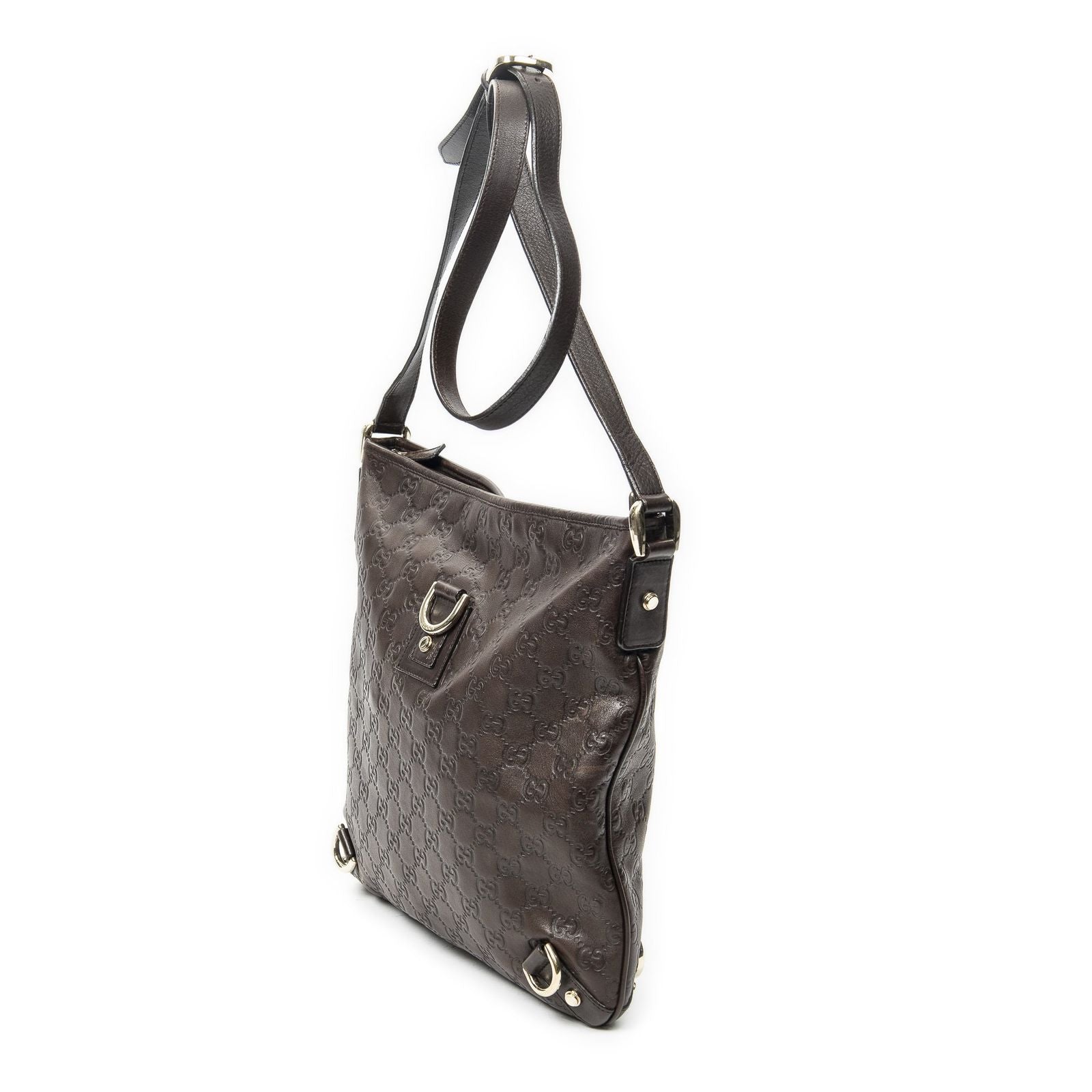 Gucci Abbey Crossbody Dark Brown Guccissima — view 2
