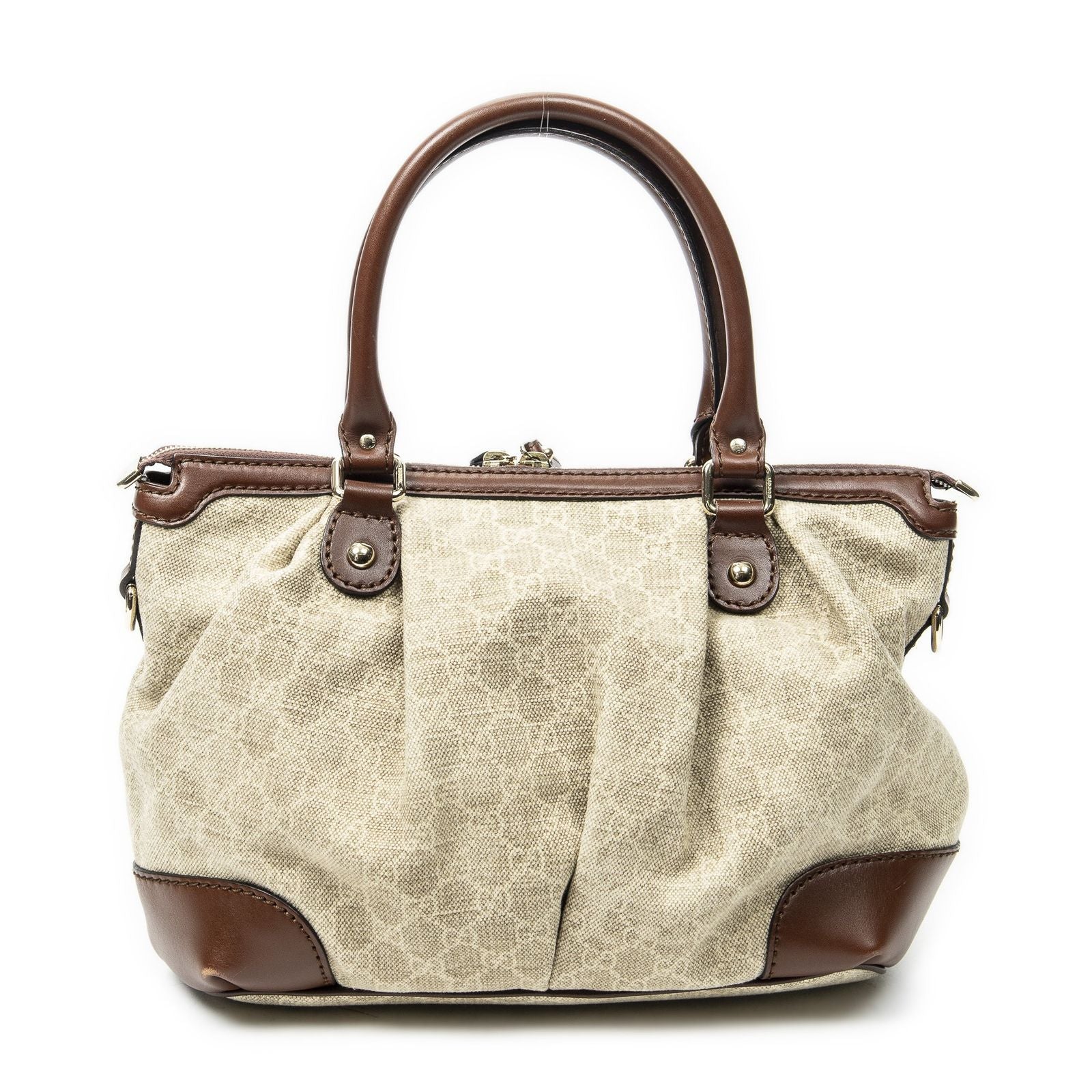 Gucci Sukey Top Handle Beige Brown GG Canvas — view 5