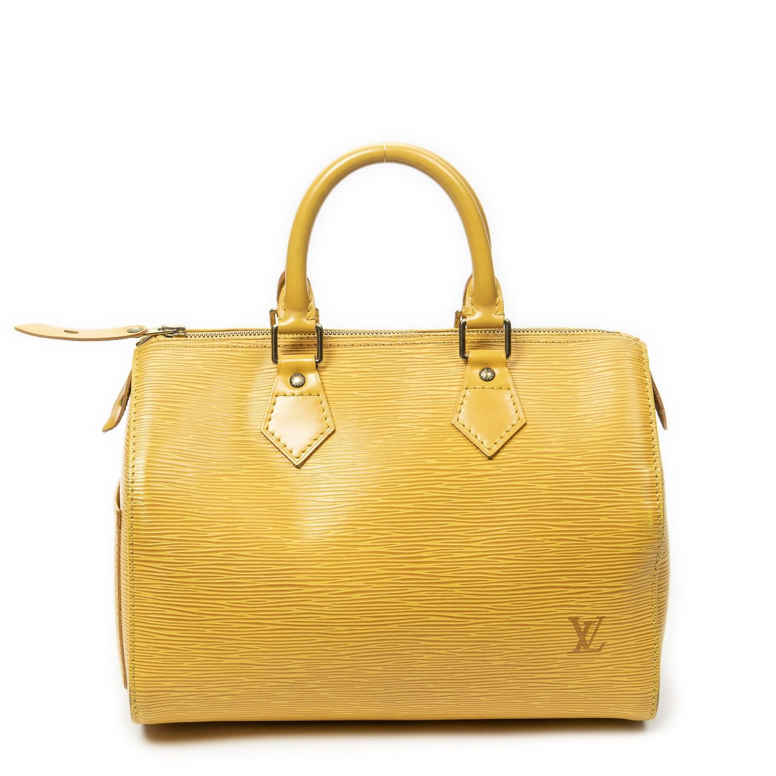Louis Vuitton Speedy Yellow Epi Handbag — view 5