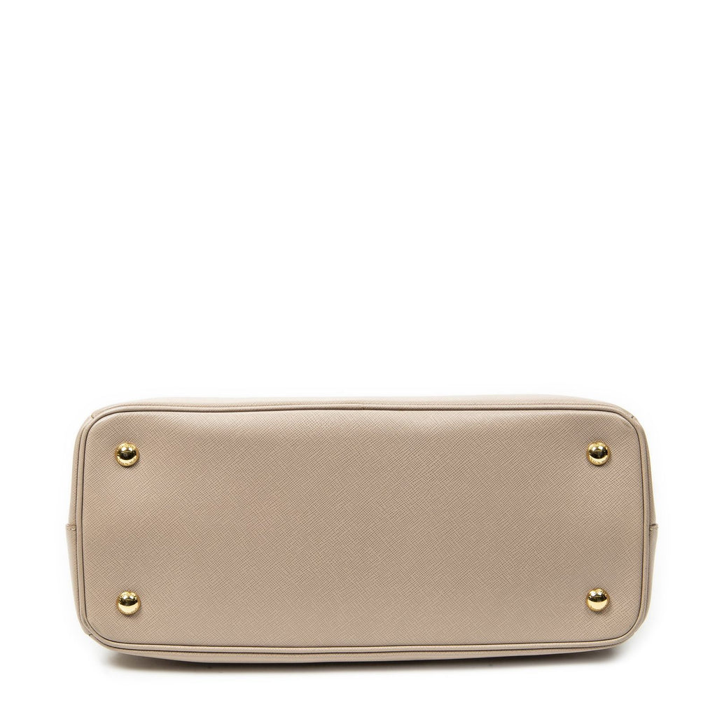 Prada Small Pop Tote Light Pink Saffiano Leather — view 6