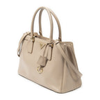 Prada Small Pop Tote Light Pink Saffiano Leather — view 2