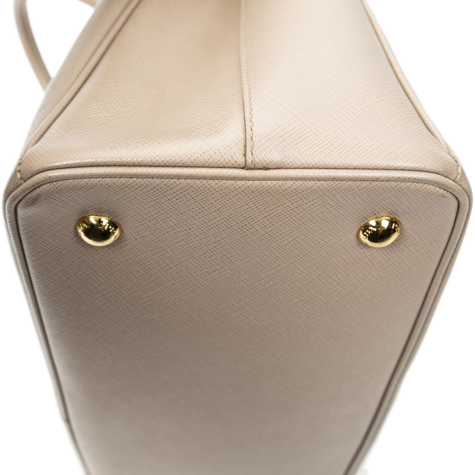 Prada Small Pop Tote Light Pink Saffiano Leather — view 8
