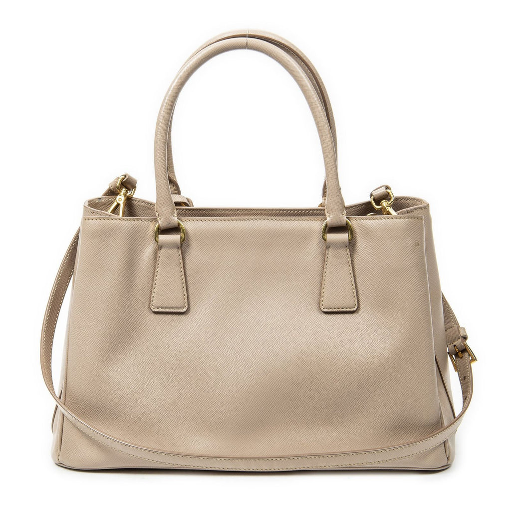 Prada Small Pop Tote Light Pink Saffiano Leather — view 5