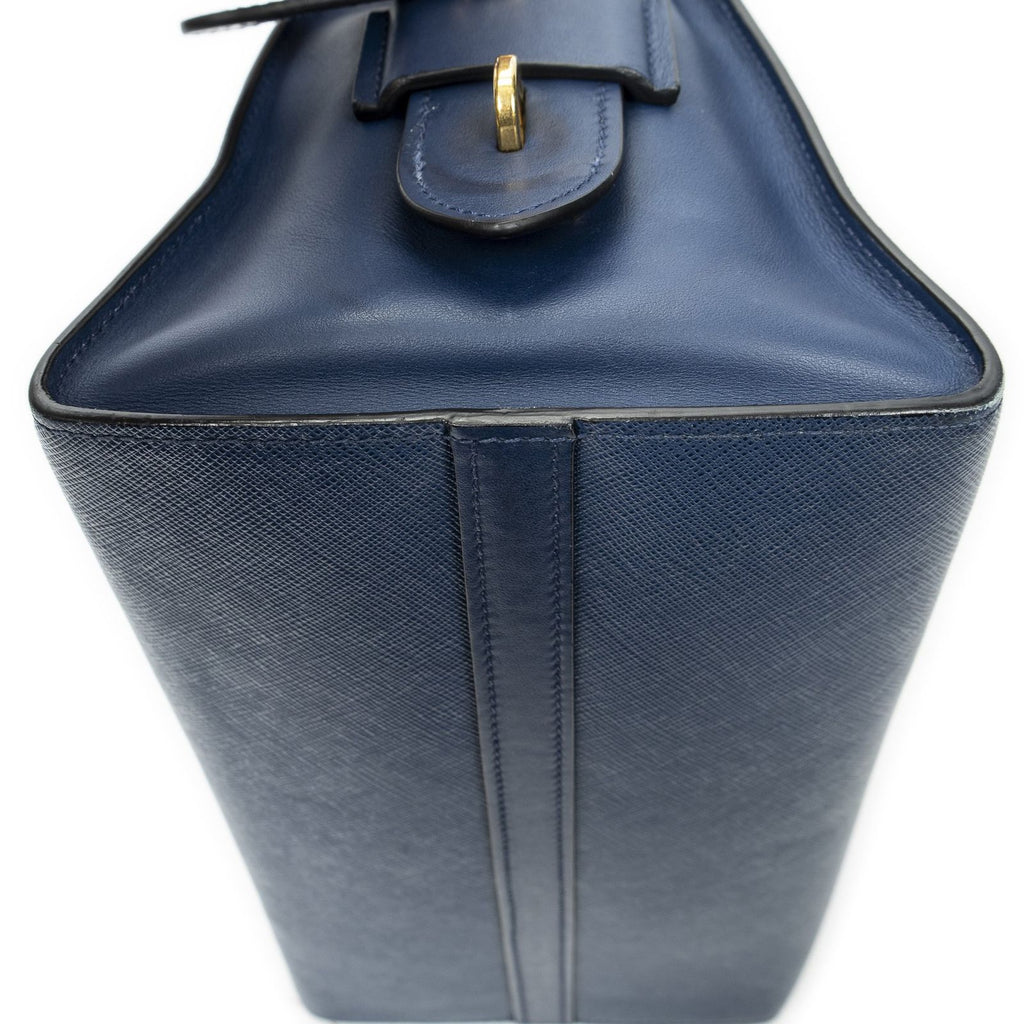 Prada Esplanade Tote Navy Saffiano Leather — view 7