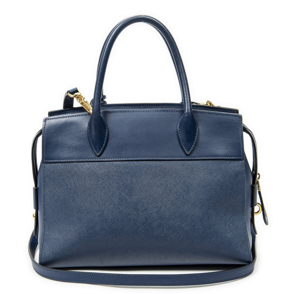 Prada Esplanade Tote Navy Saffiano Leather — view 5