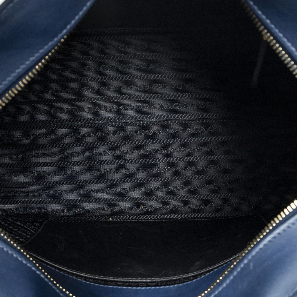 Prada Esplanade Tote Navy Saffiano Leather — view 9