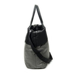 Prada Roulis Versible Tote Black Gray Nylon Canvas — view 3