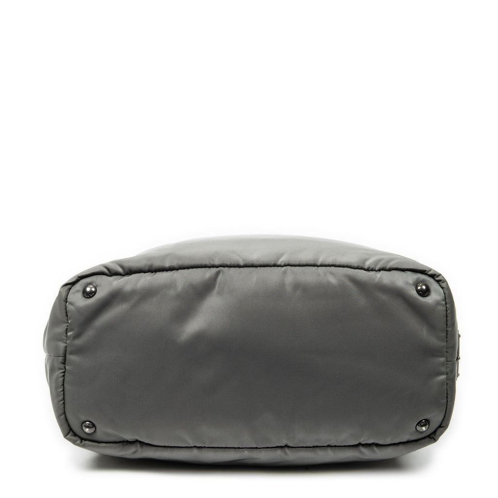 Prada Roulis Versible Tote Black Gray Nylon Canvas — view 6