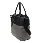 Prada Roulis Versible Tote Black Gray Nylon Canvas — view 2