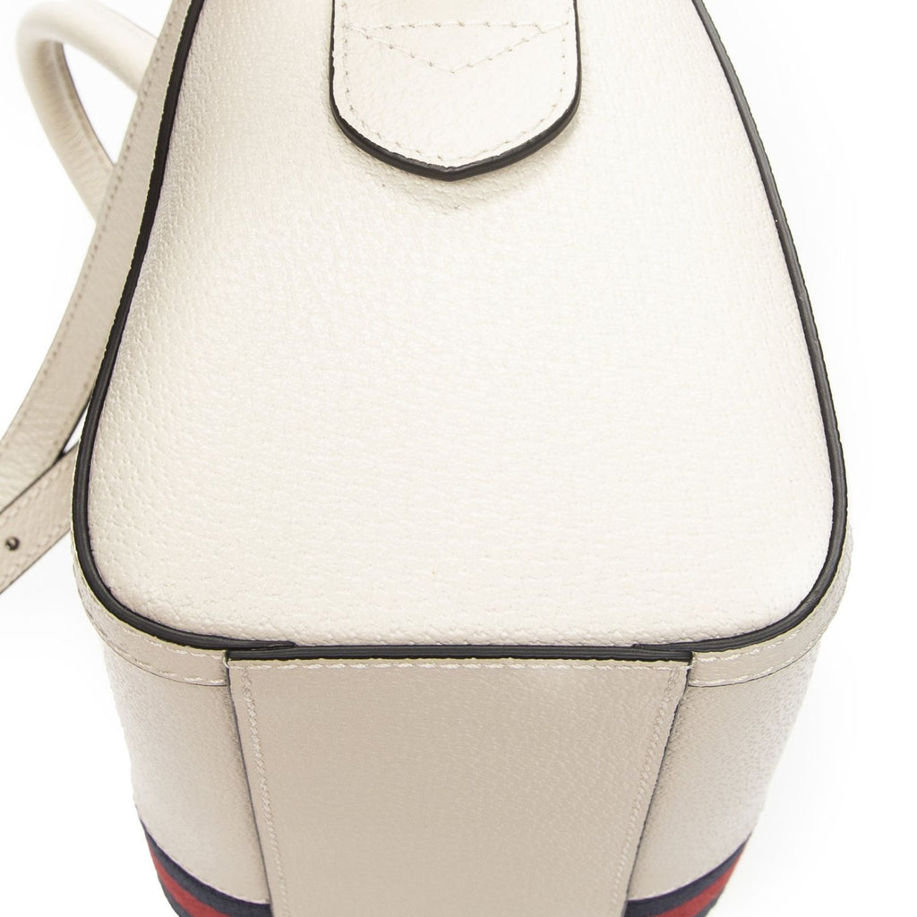 Gucci Medium Ophidia Boston Ivory Gray Calfskin Leather Messenger — view 7