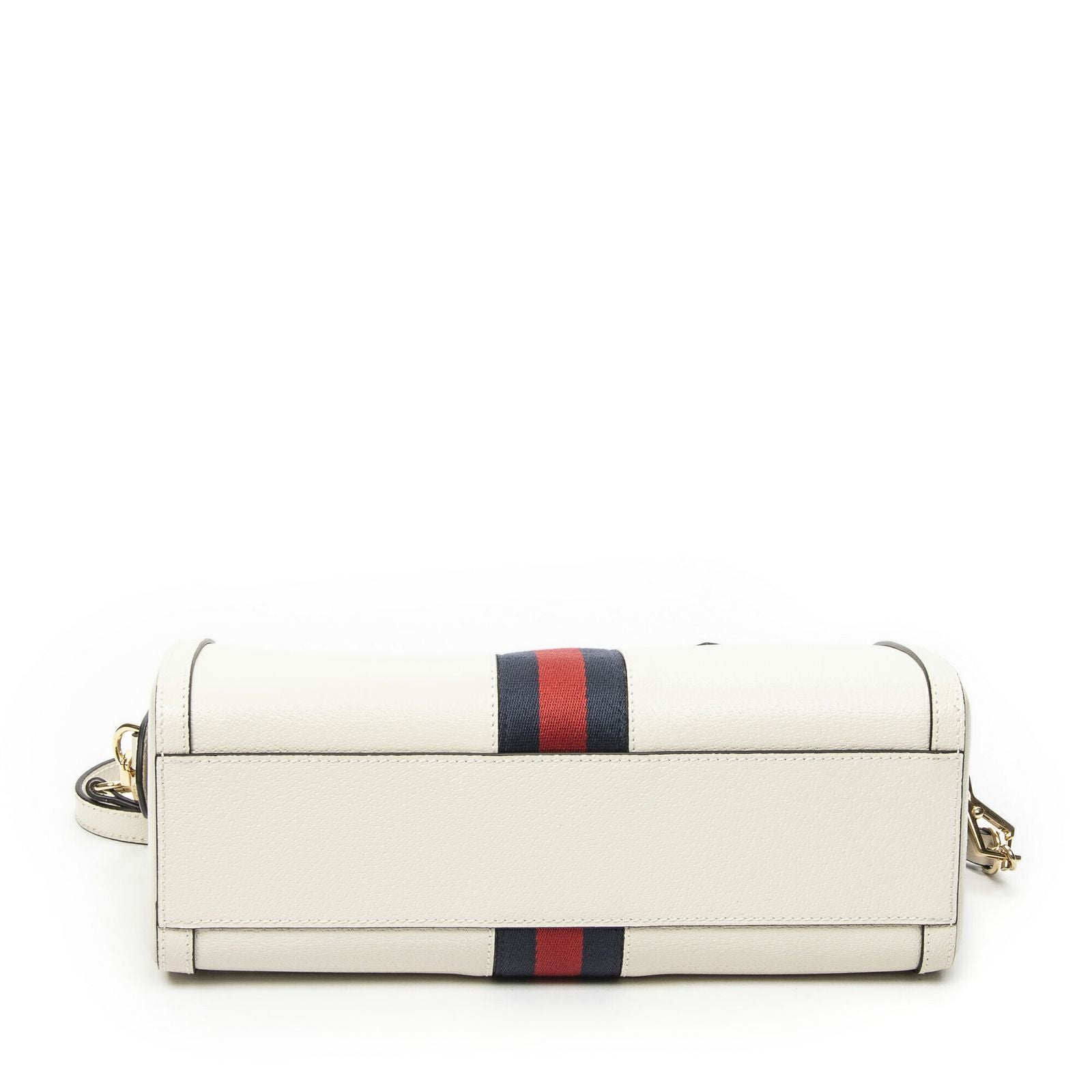 Gucci Medium Ophidia Boston Ivory Gray Calfskin Leather Messenger — view 6